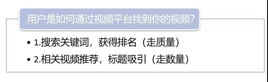 視頻平臺(tái)的站內(nèi)流量